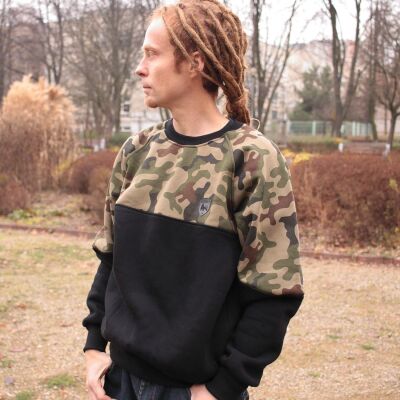 Dub Lion crewneck sweatshirt camo - RASPECT