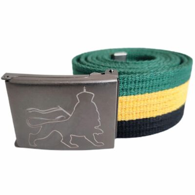 Lion of Zion sackcloth Jamaica color Trouser belt