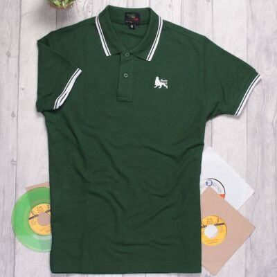 Lion of Judah Short Sleeve Polo | green