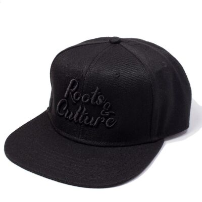 Roots & Culture snapback cap | Black&Black