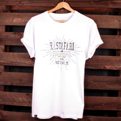 Rastafari Resitance and Revolt | white tshirt