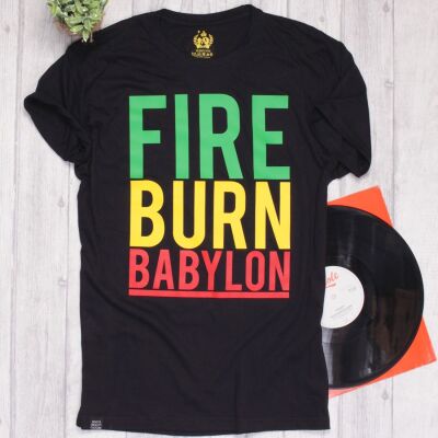 Fire Burn Babylon tshirt