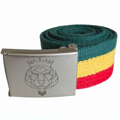 Reggae Webbing Belt - Lion Spirit