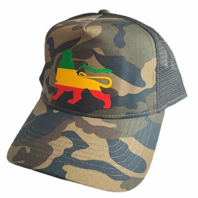 Lion of Zion baseball cap | Woodland camo