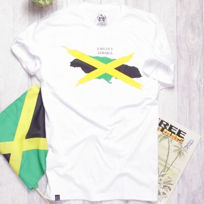 Tshirt Big Up Jamaica | biały