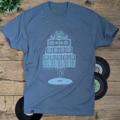 T-shirt Vinyl Flow - Sound System Sketch Edition (Steel Blue)