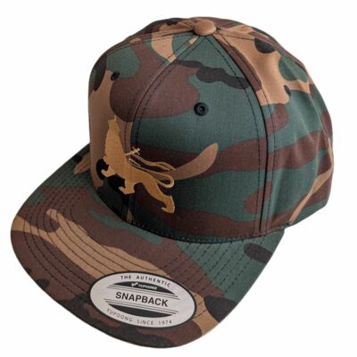 Czapka Snapback - Lion of Judah, kamuflaż