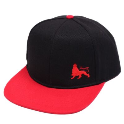 Lion of Judah snapback cap | Black & Red