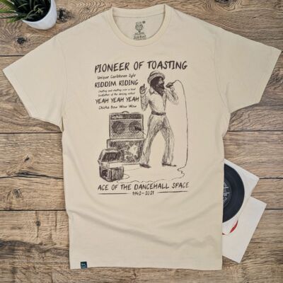 Pioneer of Toasting U-Roy cream color tshirt