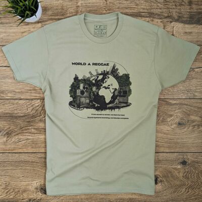World A Reggae, Sound Systems booming worldwide complete T-shirt