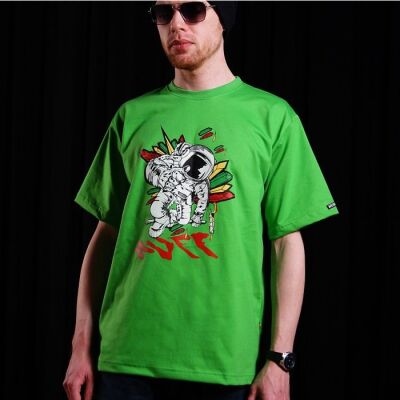 Tshirt męski Nuff Spaceman | zielony