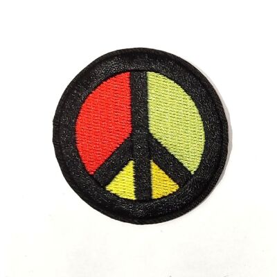 Peace sign rasta patch