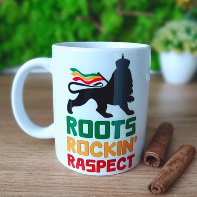 Roots Rockin' Raspect Coffee Mug or Tea Cup 330 ml