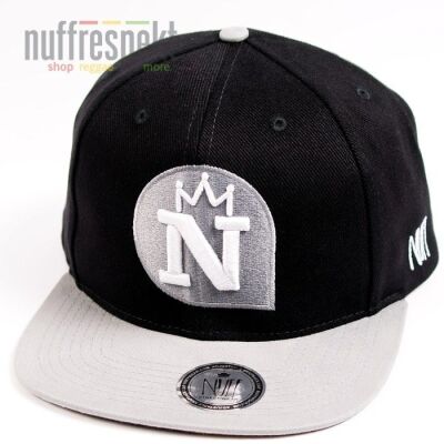 Nuff Wear snapback cap - Black & Gray