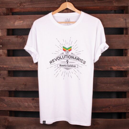 Revolutionaries Roots Soldier | white tshirt Rasta