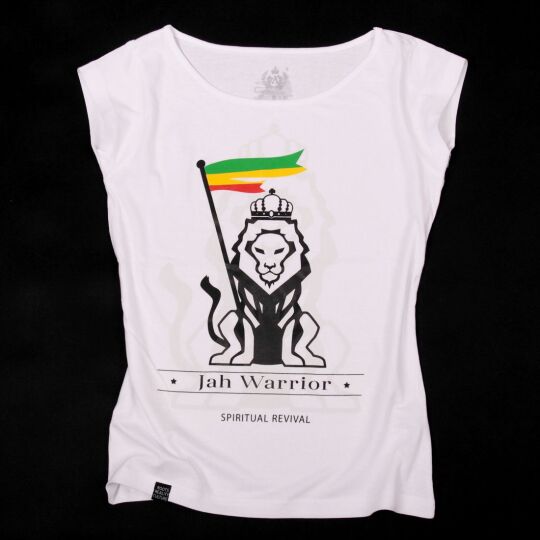 Tshirt Jah Warrior Spiritual Revival - biała damska koszulka 