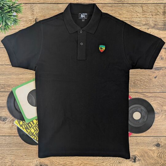Czarna koszulka Polo - Reggae Vibes