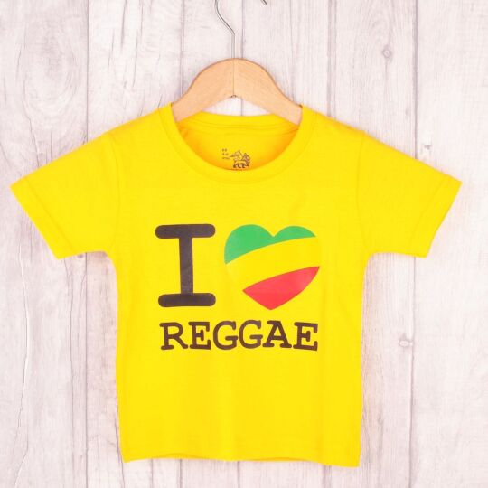 Kids t-shirt | I love Reggae