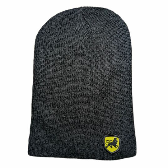 Czarna czapka zimowa beanie Lion of Judah