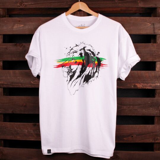 Jah Lion tshirt | white
