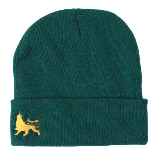 Fisherman winter hat  Docker cap Lion of Judah  | green