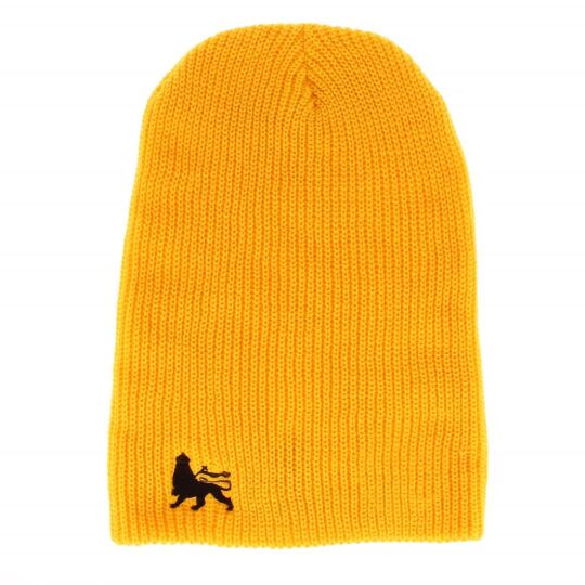 Czapka zimowa beanie Lion of Judah | żółta