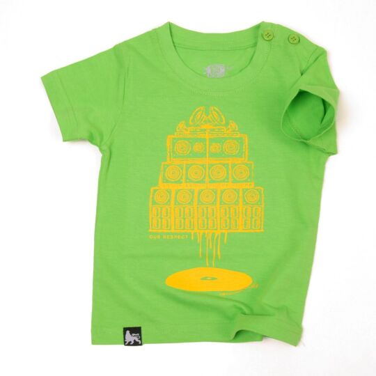 Baby tshirt | Vinyl & Sound System - green