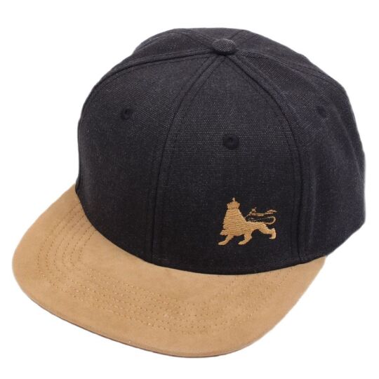 Lion of Judah snapback cap |  Black & Camel