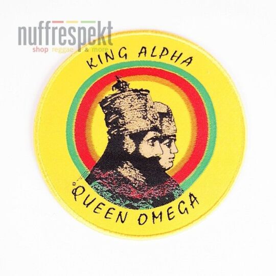 Naszywka King Alpha Queen Omega