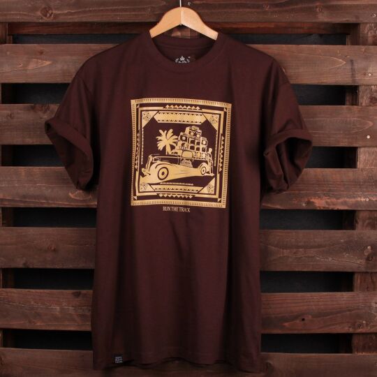 Run The Track - Roots Shack t-shirt | brown