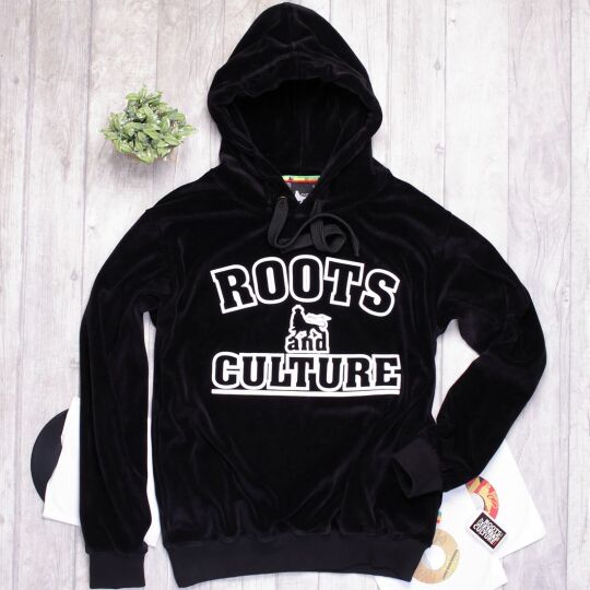 Bluza welurowa z kapturem Roots and Culture