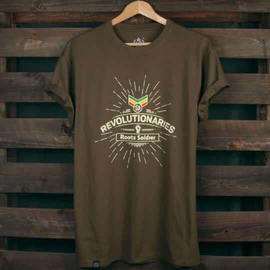 Revolutionaries Roots Soldier | olive tshirt