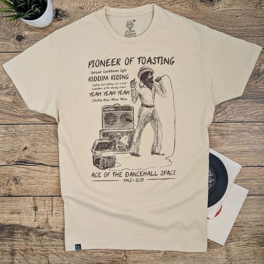 Pioneer of Toasting U-Roy cream color tshirt