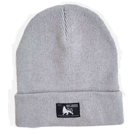 Beanie winter hat  Docker cap with Roots Reggae label  | grey