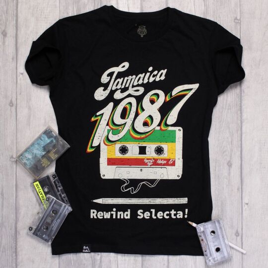 Damski tshirt Jamaica 1987 - Rewind Selecta!