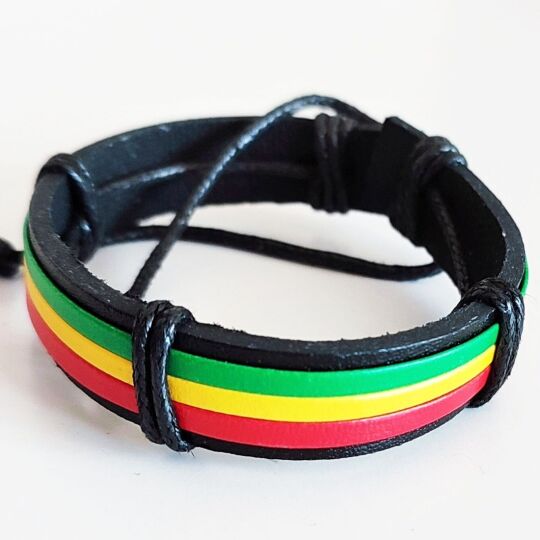 Rasta Reggae thong bracelet 0222