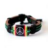 Bracelet peace | Green + Rasta