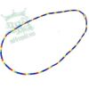 Blue beads with rasta elements