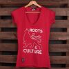 Damski tshirt Roots & Culture | głęboka czerwień