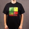 T-shirt Iron Lion Zion - czarny