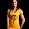 Nuff Graffiti women's t-shirt - yellow