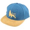 Dub Respect snapback cap | Blue & Camel