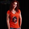 Nuff Wear Heart women's t-shirt 01713 - neon orange