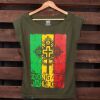 Zion Gate Jah Light ladies khaki tshirt