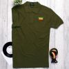 Short Sleeve Polo with Rasta Flag | khaki