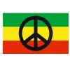 Peace Rasta flag - 150x90