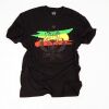 Męski t-shirt- Jah Bless / One Love and Respect - czarny