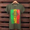 Tshirt Zion Gate Jah Light - khaki | Organic Cotton
