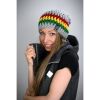 Handmade czapka | Rasta & szary