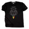 Koszulka męska - Nuff Lion Roots | czarna